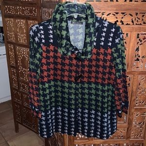 COPY - Wire Collar Flare Jacket Top